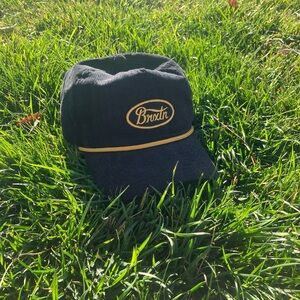 Brixton Black and Gold Trucker Hat